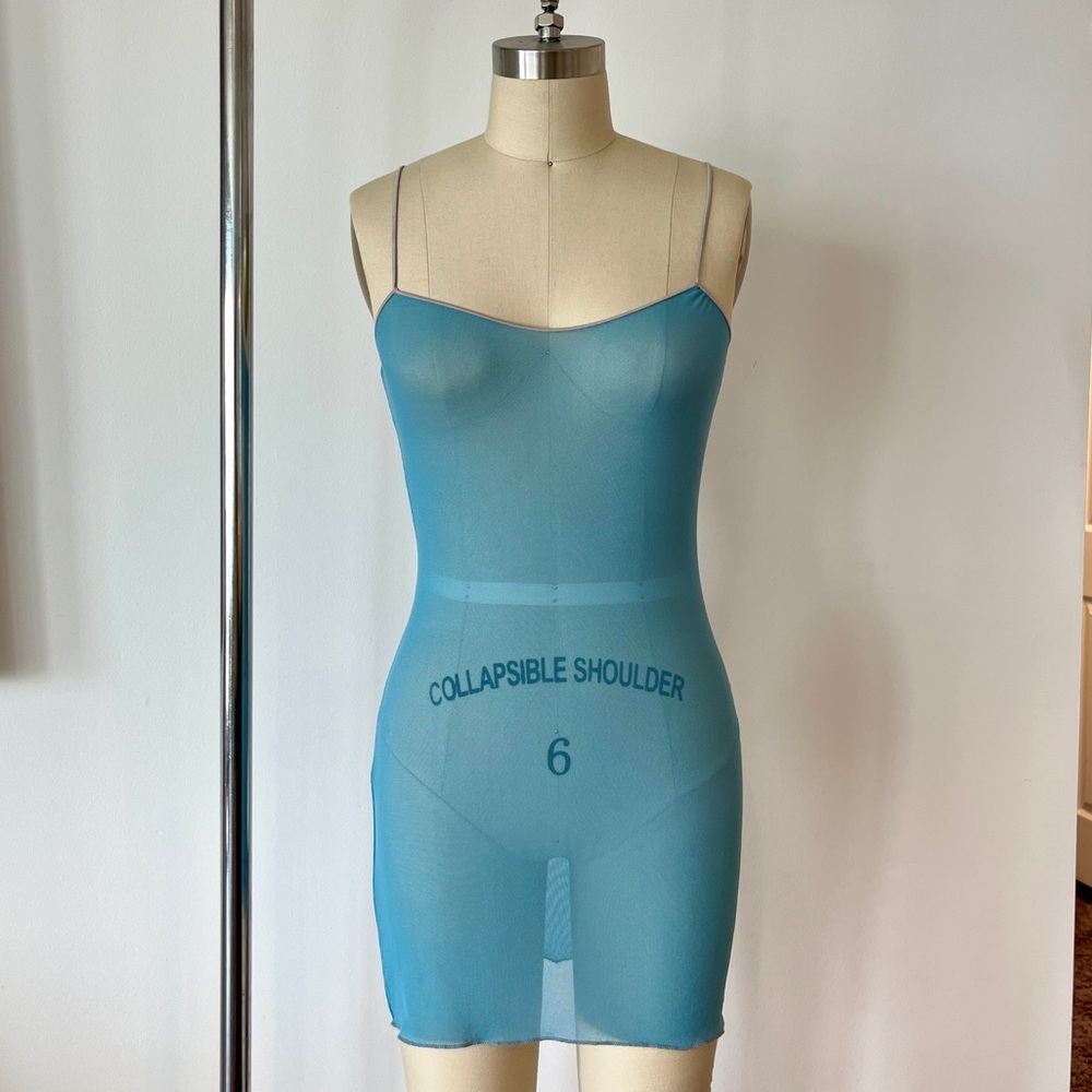 Y2K Free People Mesh Slip Dress